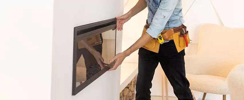 Metal Fireplace Installation in Yucca Valley, California