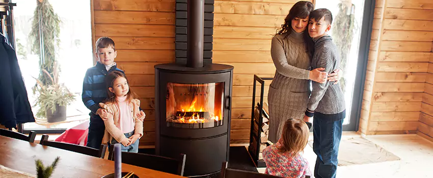 Morso Cast Iron Fireplace Insert Installation in Yucca Valley, California