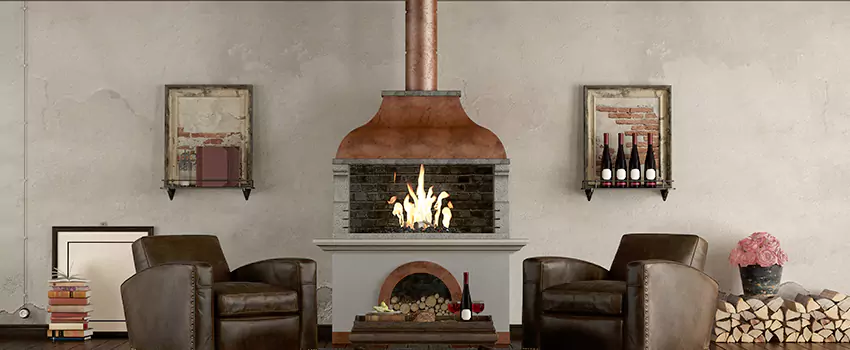 Thelin Hearth Products Providence Pellet Insert Fireplace Installation in Yucca Valley, CA